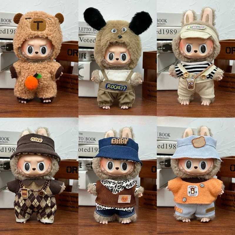 Labubu Doll Clothes Capybara Cos Suit V1 V2 V3 Outfit Stylish Clothing Set for Plush Toy Dolls 17cm Cute Model Accessories C250924