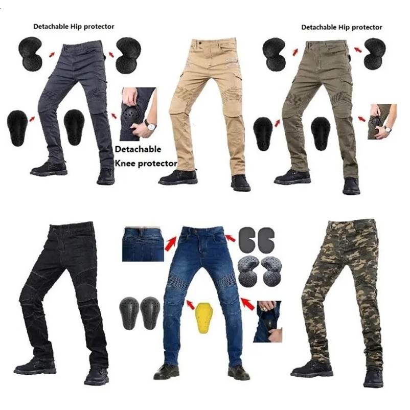 Motorcycle Cycling Pants Outdoor Cycling Jeans Motorcycle Hip Protection Anti Drop Pants Mens Motorcycle Jeans Anti Drop Pants 240812