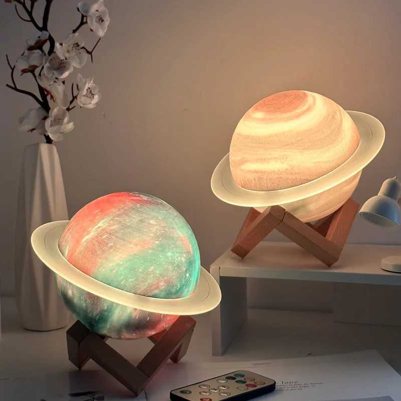 Saturn Ring Bluetooth Speaker Planet Light Desktop Creative Gift Luminous Wireless Ornament Bass Cannon Night Light Speaker C251115