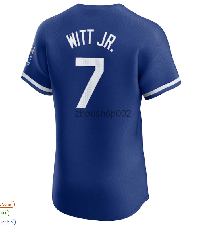2025 Custom Bobby Witt Jr City Connect Jersey George Brett Salvador Perez MJ Melendez Whit Merrifield Baseball Men Women Youth