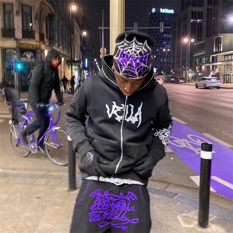 Y2K Fashion Letter Printed Loose Sweatshirt for Womens Street Retro Pop Hip Hop Gothic Casual Sweatshirt 240927