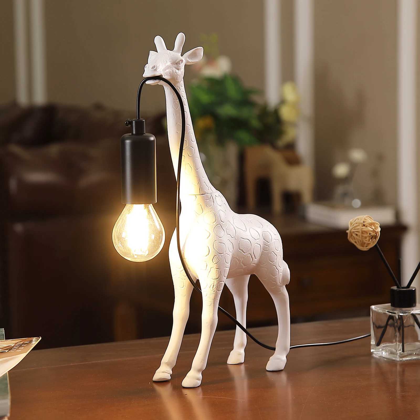 1 creative LED desk lamp giraffe shaped bedside night light USB plug touch switch suitable for bedroom and study lighting C251115