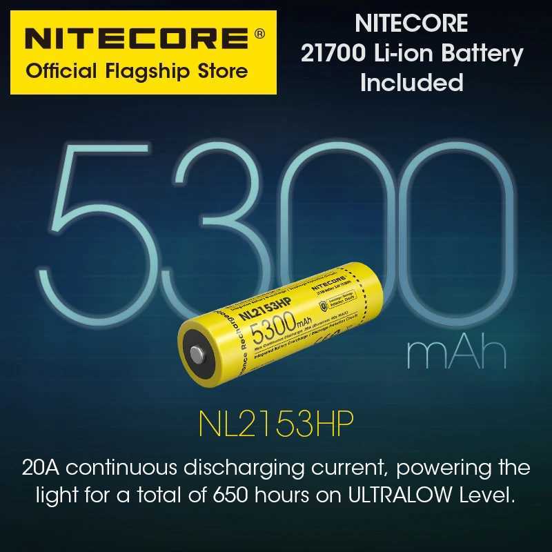 NITECORE MH12 Pro USBC Rechargeable Compact Flashlight 505 Meters Tactical Torch UHi 40 LED Beam 5300mAh 21700 Liion Battery J250924