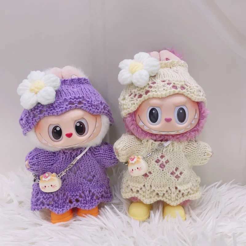 ForCloth Labubu 40 Heart Code Series Doll Clothes Handmade Hook Weaving Cute Dress Mini Decorative Bag Shoes C250924