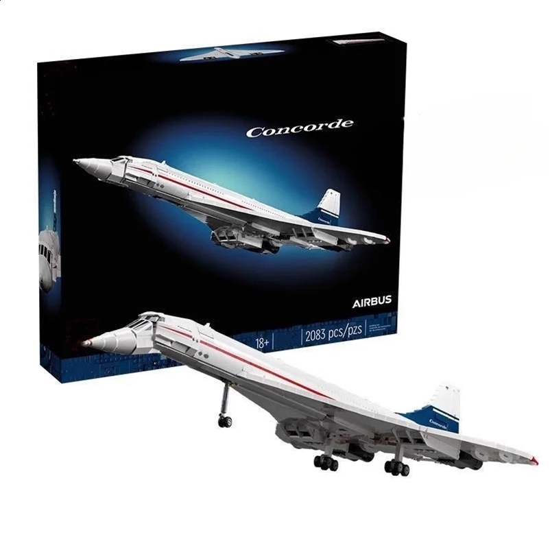 2025 Airbus Concorde Building blocks Brick kit The worlds first supersonic airliner Chuangxiang Aerospace 10 brick toys Chi 250115bj