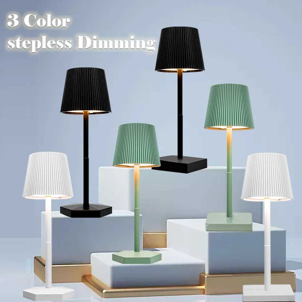 New Rechargeable LED Table Lamp Touch Switch 3 Levels Dimmable Desk Lights Bar Club Dinner Creative Decorative Ambient Lighting C251115