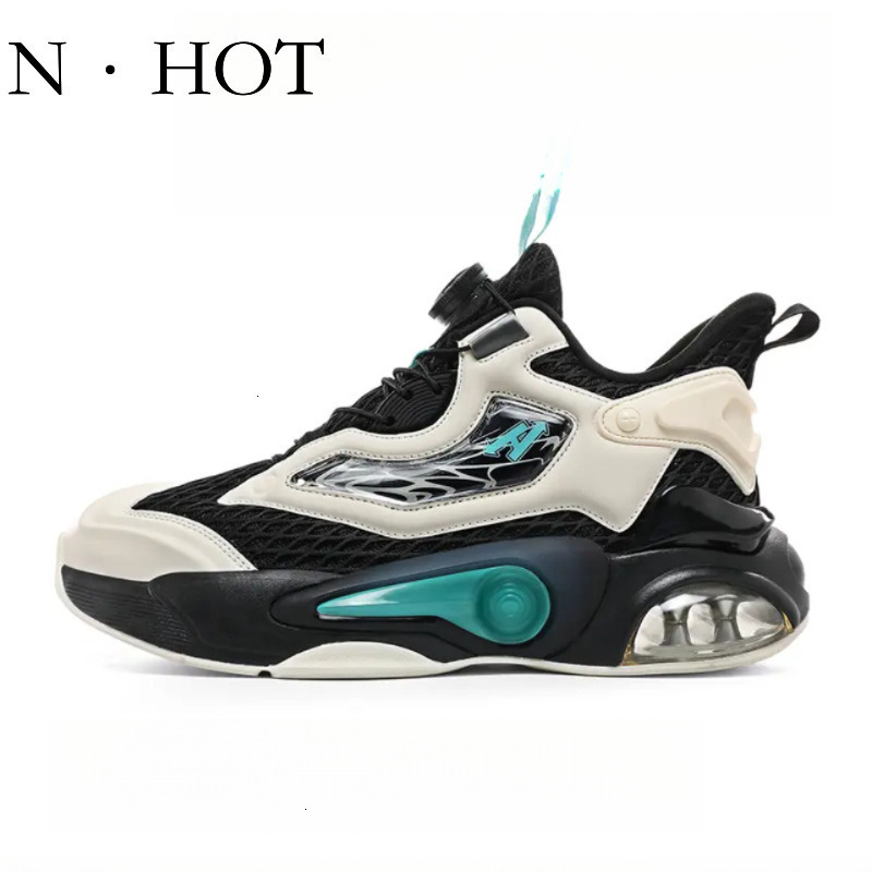 NHOT Designer Luxury Breathable Outdoor Sports Shoes Men's Fashion Trend Casual Knob Air Cushion Running Shoes Youth Soft Elastic Ultra Light Bas