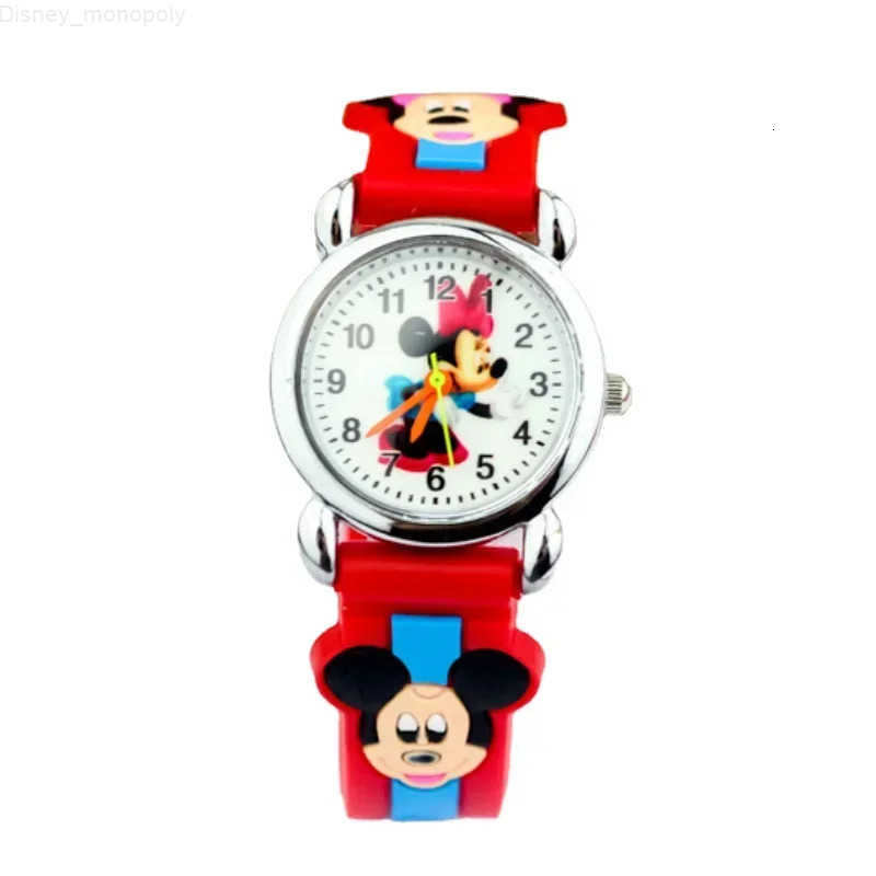 Disney New Mickey Minnie Kids Watches Fashion Cute Cartoon Children Wristwatch 3D Silicone Quartz Watch for Kids Boy Girl Birthday Gift H250924