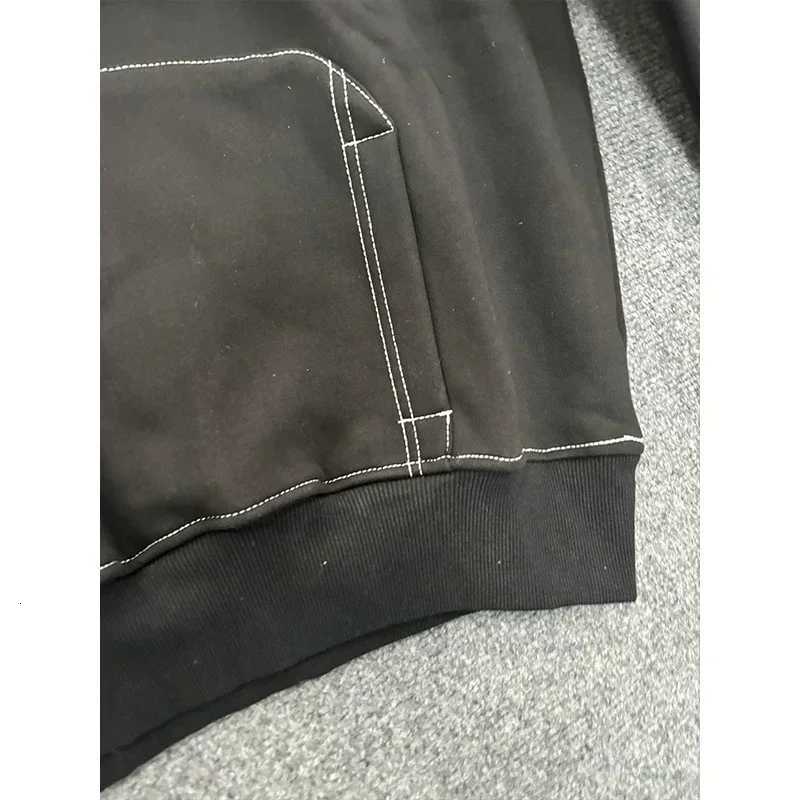 Letters Hiphop Plus Mens Hooded Velvet Pullover Sweatshirt Long Embroidered Trendy Sports Suit Jacket Sweatpants X250924