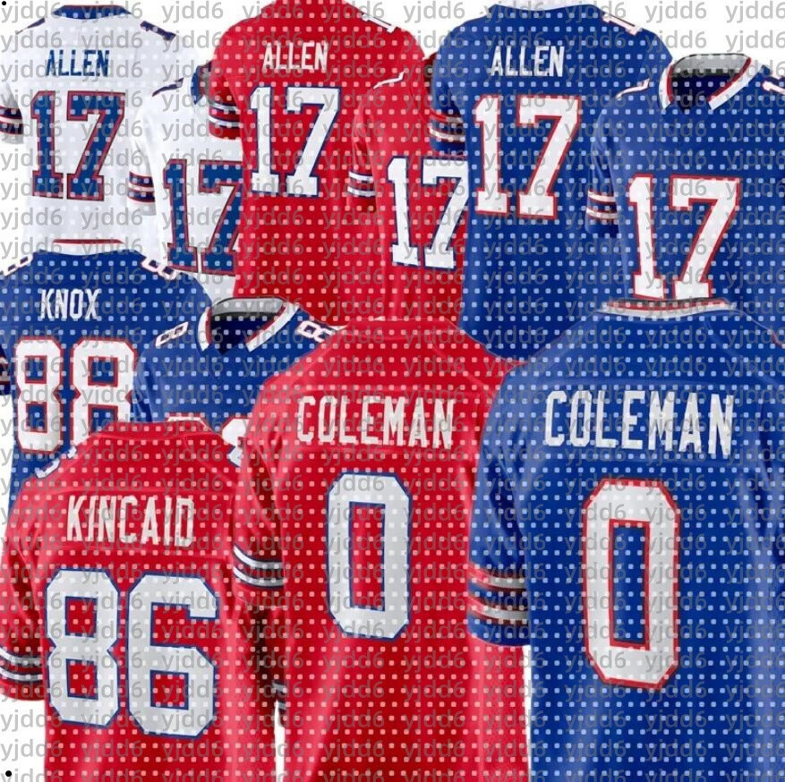 2025 NFL Keon Coleman Dalton Kincaid Josh Allen Amari Cooper Dawson Knox Greg Rousseau James Cook Khalil Shakir Terrel Bernard Dawkins Joe Andreessen bills Jerseys