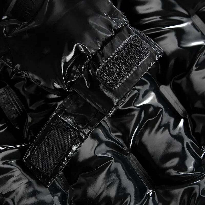 Thermal Coats Mens Thick Warm Glossy Shiny Jackets Brand Outwear Clothing Winter Men's Hooded Parkas Windbreaker Fashion