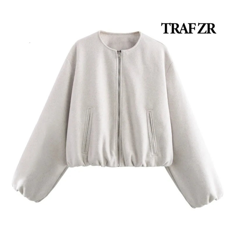 TRAF ZR Pilot Jacket Elegant Womens Jacket Baseball Uniform Jacket Summer Womens Fashion Jacket 241029