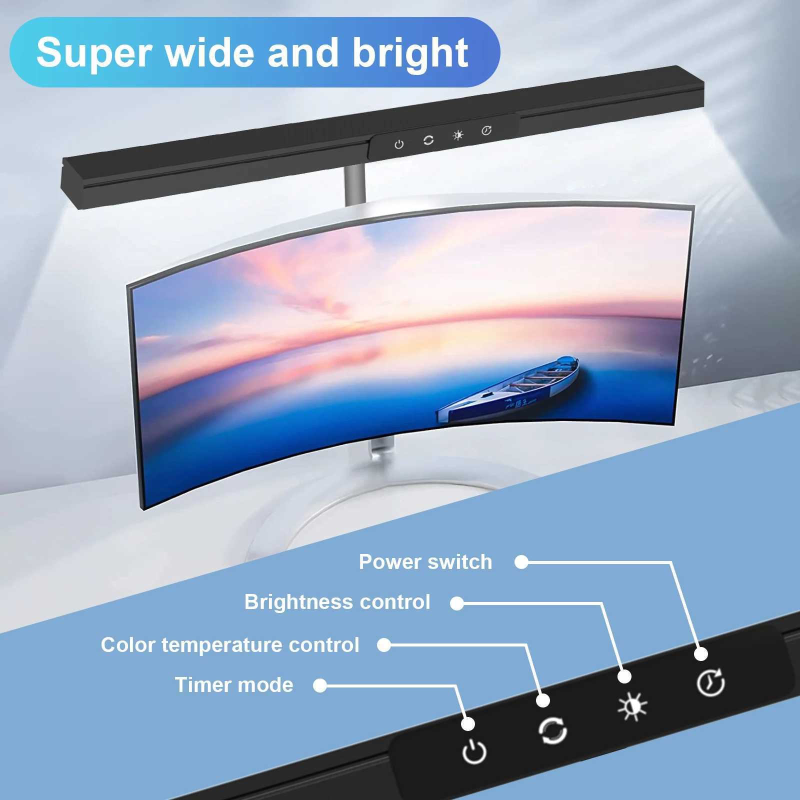 Desk Lamp LED Dimmable 12W 40CM Desk Lamp Clampable Eye Protection Table Lamp Monitor Office Desk Lamp Gooseneck Clamp Light C251115