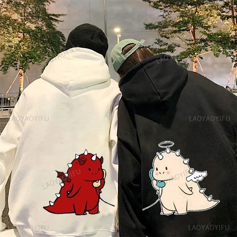 Dinosaur Matching Couple Pocket Mr. Womens Printed Hoodie Casual Sports Shirt Wedding Hoodie Y2k Fashion Hoodie 241214