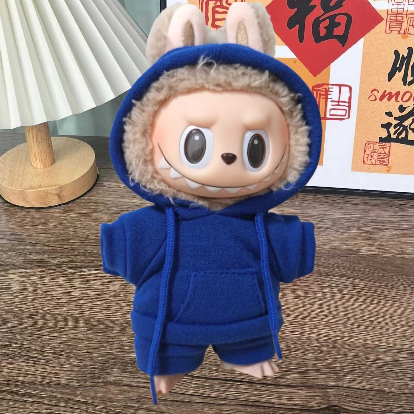Labubu Dolls Clothes Decoration 17cm The Monster Outfit Accessories Clothing DIY Kids Gift Girls Hooded Sweatshirt Pants Shoes C250924