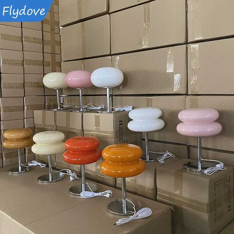 Nordic Mushroom Glass Lamp Bauhaus Trichromatic Dimming Bedside Nightligh Atmosphere Lamps Eye Protection Night Light Desk Lamp C251115