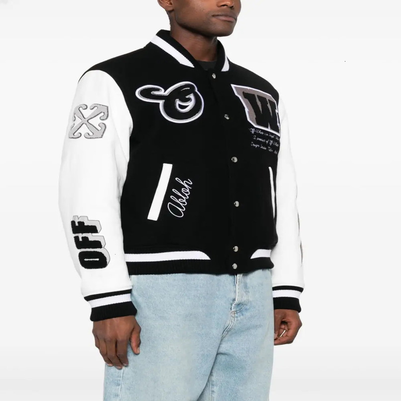 Baseball Jacket Patchwork Button Sports Coat Women Men Custom jackets for men Decal baseball jacket 240712