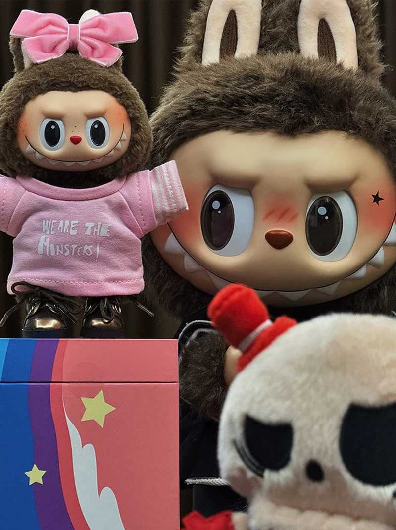 Labubu Vinyl Baby Clothes 17cm Pendant Sitting Series Party Series ValentineS Day Same Style Big Baby Set C250924