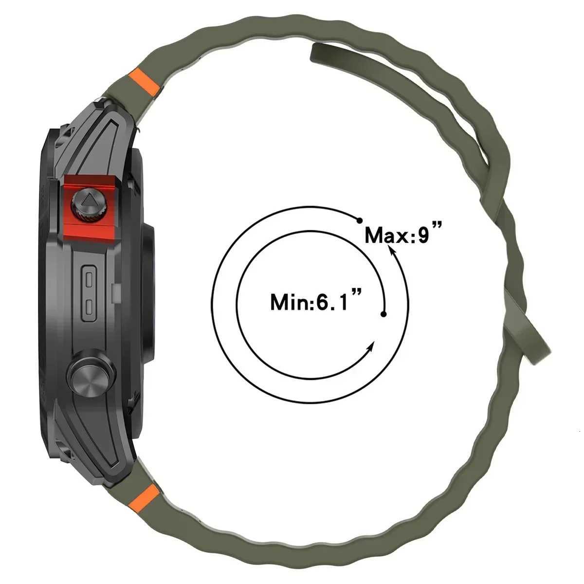 26mm 22mm Silicone Strap For Garmin Fenix 8 E 7 7X 6X Pro 5XPlus Epix Pro Gen 2 47mm 51mmEnduro 3 QuickFit Watchband Bracelet Z250924