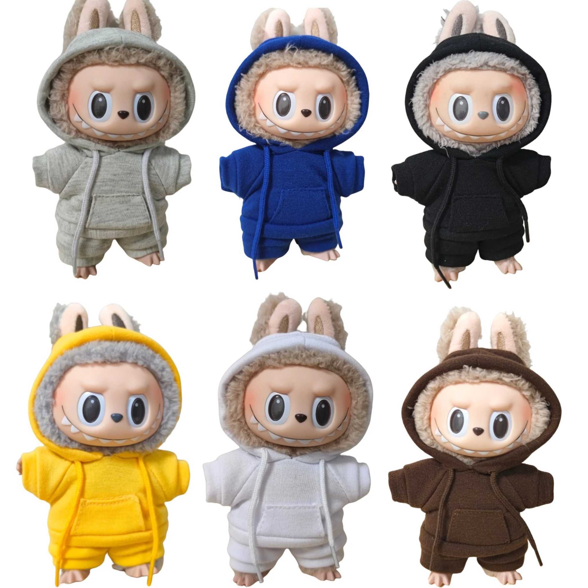 Labubu Dolls Clothes Decoration 17cm The Monster Outfit Accessories Clothing DIY Kids Gift Girls Hooded Sweatshirt Pants Shoes C250924