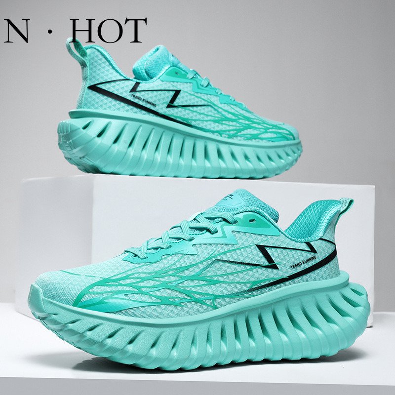 NHOT Designer Luxury New Color Blocked Mesh Men's Sports Shoes Fashion Lightweight Soft Sole Student Running Shoes Comfortable Breathable Outdoor