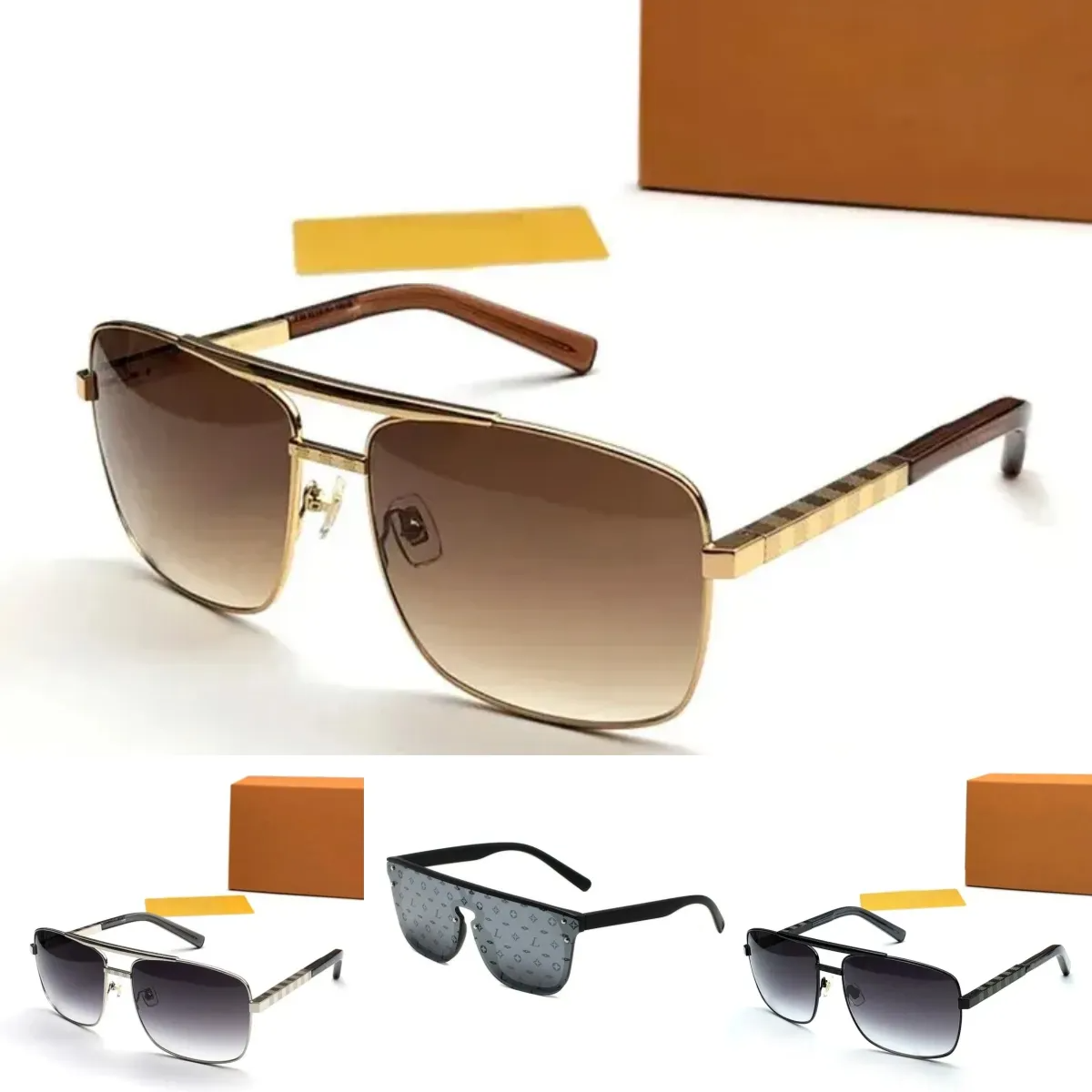 sunglasses Brand Designer Sunglasses Men classic Metal square frame women Men Glasses for Women