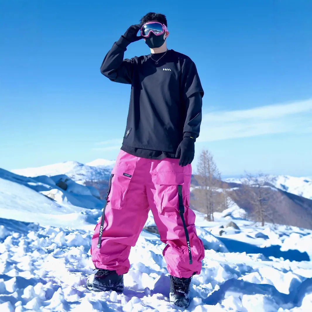 Ski Pants Mens Snowboard Waterproof Velvet Thickened Professional Winter Snow Outdoor 250922