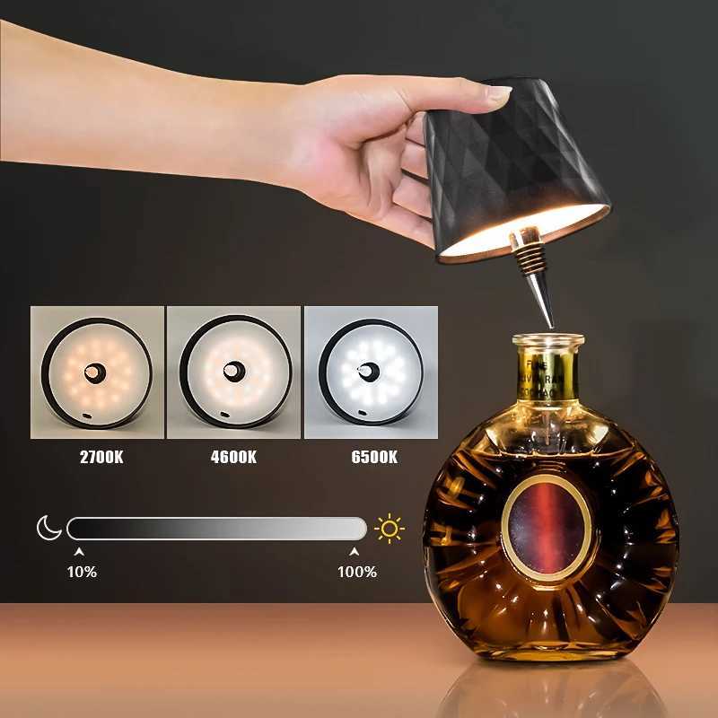 2025 New Wireless Bottle Lamp 3 Color Rechargeable Wine Bottle Lights Touch Control Lamps for IndoorOutdoor Bars Restaurants C251115