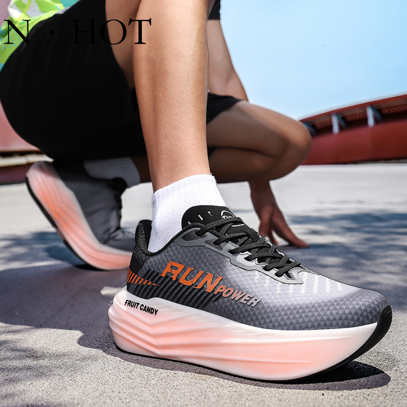NHOT Designer Luxury Fashion Men's And Women's Sports Shoes Versatile Carbon Board Running Shoes High Elasticity Cushioning Breathable Non S