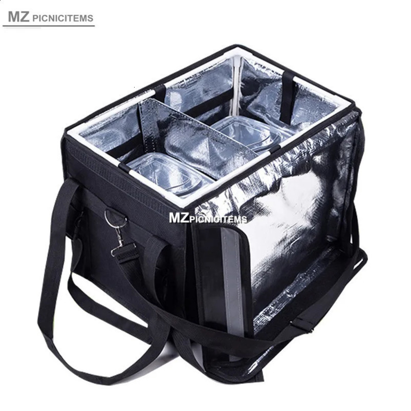 Camping box picnic accessories travel outdoor refrigerant lunch food delivery carrying bag hiking supplies cooler 240910