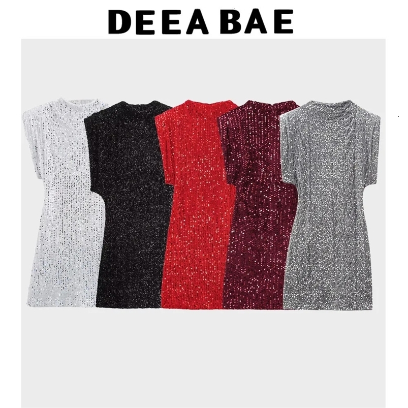 DEEABAE womens 2025 retro ultra-thin sweet temperature hip shoulder strap cushion bead elegant party dress 250103