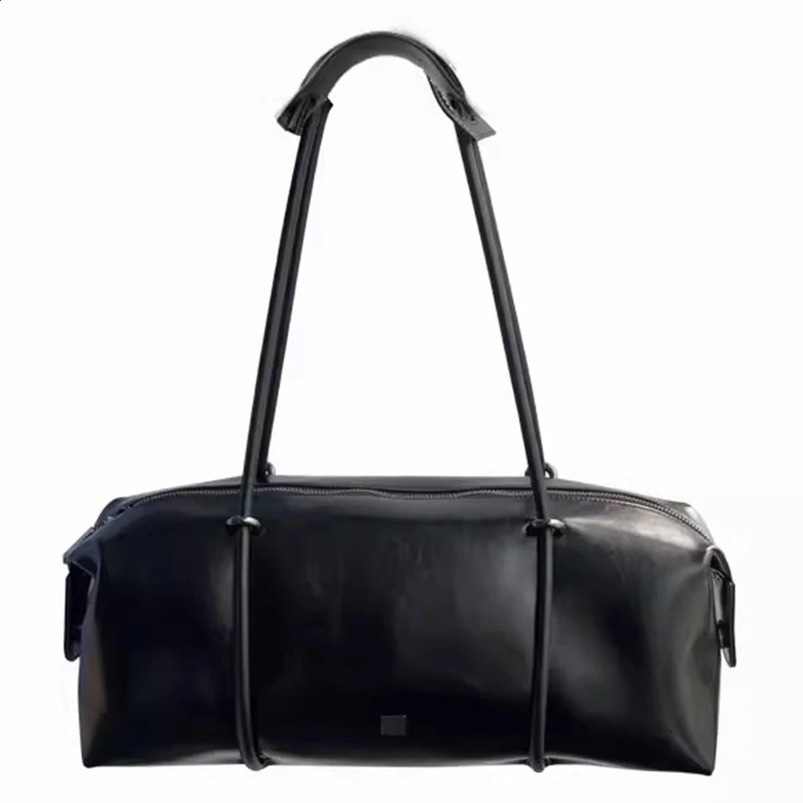 Womens Fashion Armrest Bag Large Capacity PU Boston Pillow Casual Clutch Handbag Solid Color Zipper Closed Vacation Party 240813