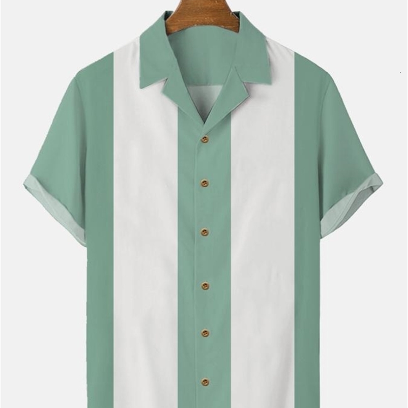 Men's Casual Shirts Stripes Simple Casual shirts men European Size Men's Hawaiian Shirt Men's Shirts Fashion Short Sleeve caual Breatha