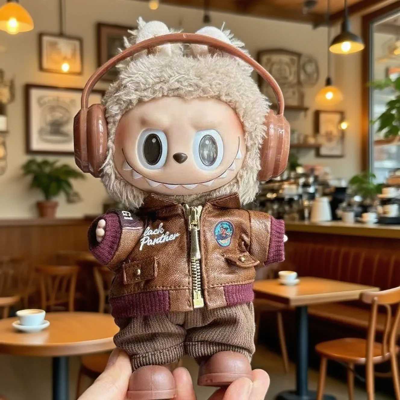 Retro Fly Jacket Fashion Doll Clothes for Labubu Doll Fashion Crossdressing Game Vinyl Doll Labubu Accessories Decora Girl Gift C250924