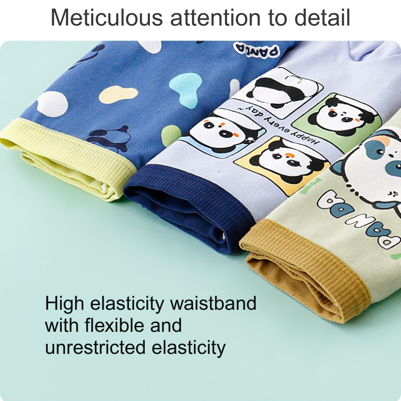 Boys Animated Patterned Shorts Durable Kids' Athletic Undergarments w/Easy-Wear Cuff Design-5929