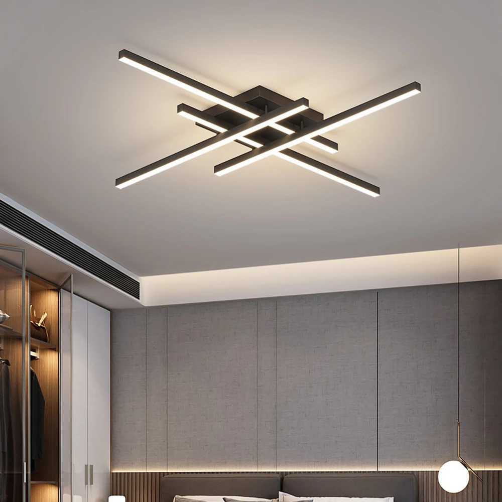 Modern Ceiling Light Minimalist Long Line LED 3050cm Lamps For Bedroom Living Room Hotel Study Indoor Lighting Illumination X250924