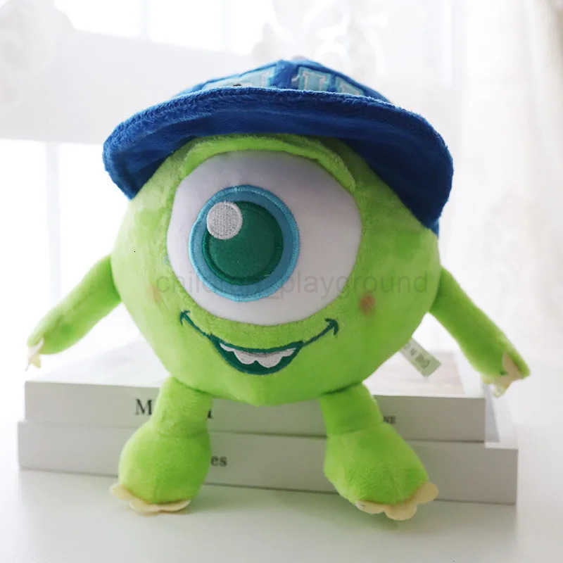 Disney 18cm Cute Pixar Monsters Inc University MrQ Mike Plush Doll Soft Stuffed Animals Kawaii Kids Toys Boys Girl 2 To 5 Years H250924