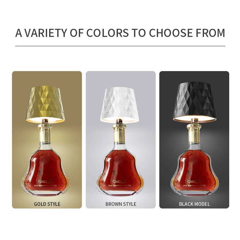 2025 New Wireless Bottle Lamp 3 Color Rechargeable Wine Bottle Lights Touch Control Lamps for IndoorOutdoor Bars Restaurants C251115