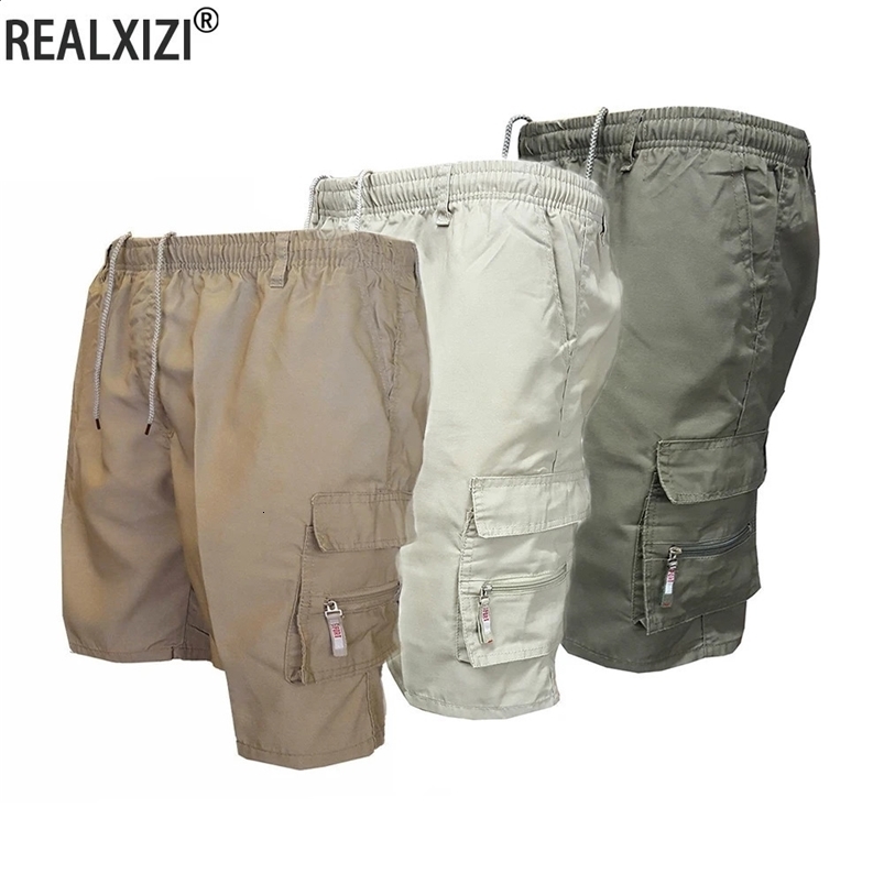 Mens Shorts Loose Casual Shorts Summer Street Drawstring Tactical Shorts Multi-pocket Outdoor Sport Camouflage Cargo Shorts 250117