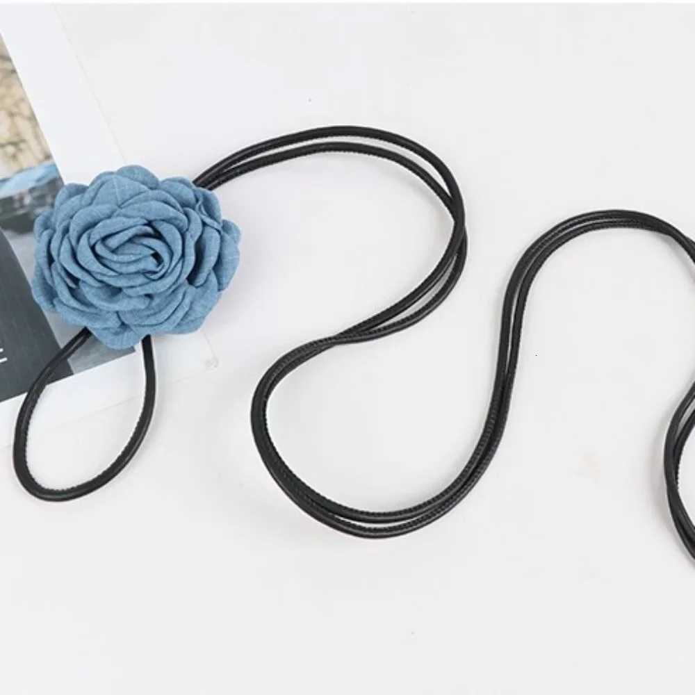 Fashion New French Style Chiffon Floral Waist Belt Retro Vintage Heart Waistband HighEnd Rope Decoration For Women D250924