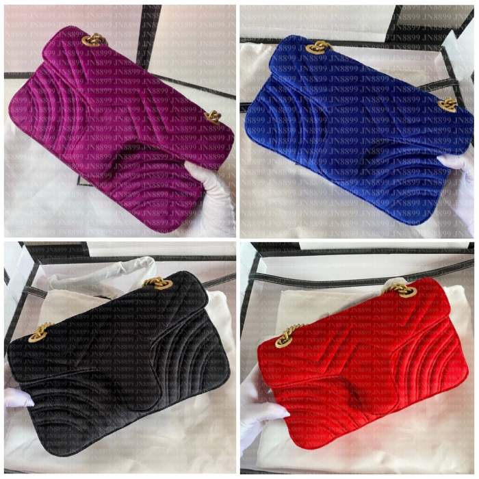 Designer Bag Women Fashion Velvet Bag Handbag Bags Classic Woman Tote Chain Shoulder Bag Crossbody Bags Lady Evening Bags Female Handbags Designer Purses