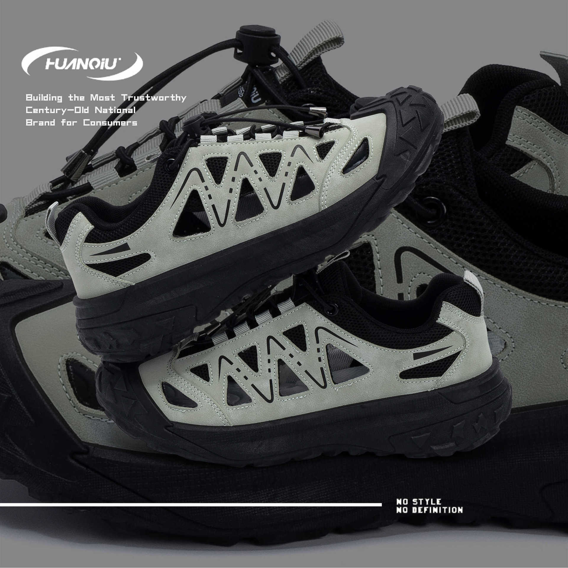 HUAN QIU Free shipping Designer Casual Shoes Men Comfortable Sandals Outdoor Breathable Versatile Casual Shoes fashion