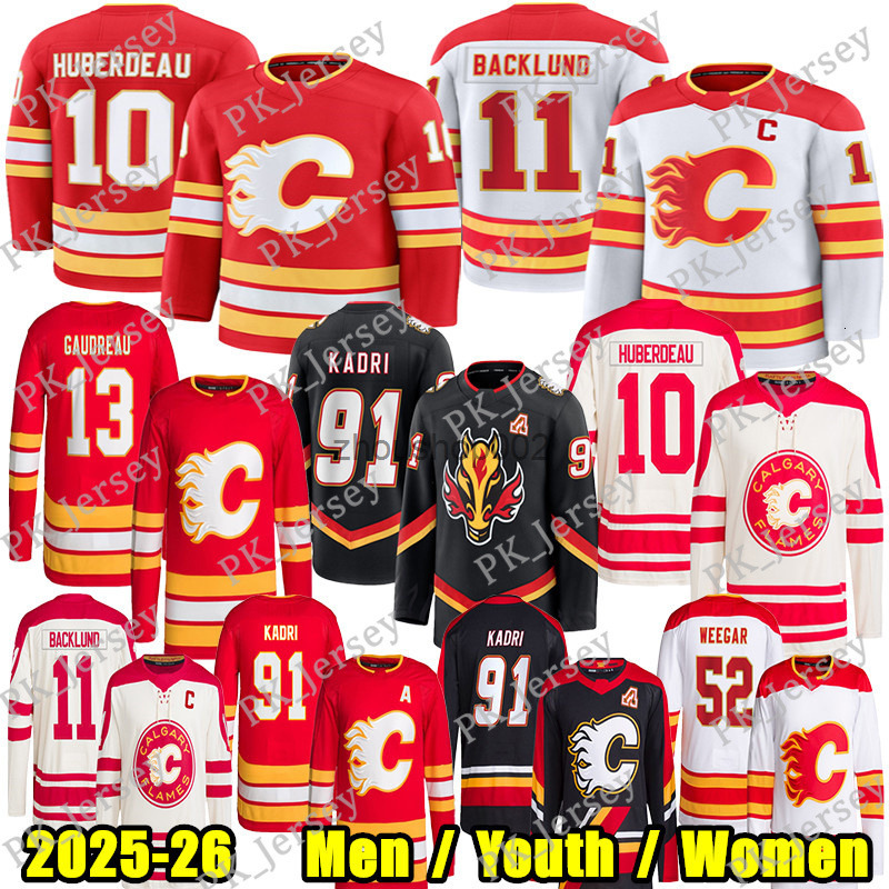 10 Jonathan Huberdeau calgary hockey jersey flamess jersey 91 Nazem Kadri Dustin Wolf Cooley Mikael Backlund MacKenzie Weegar Jarome Iginla Johnny Gau