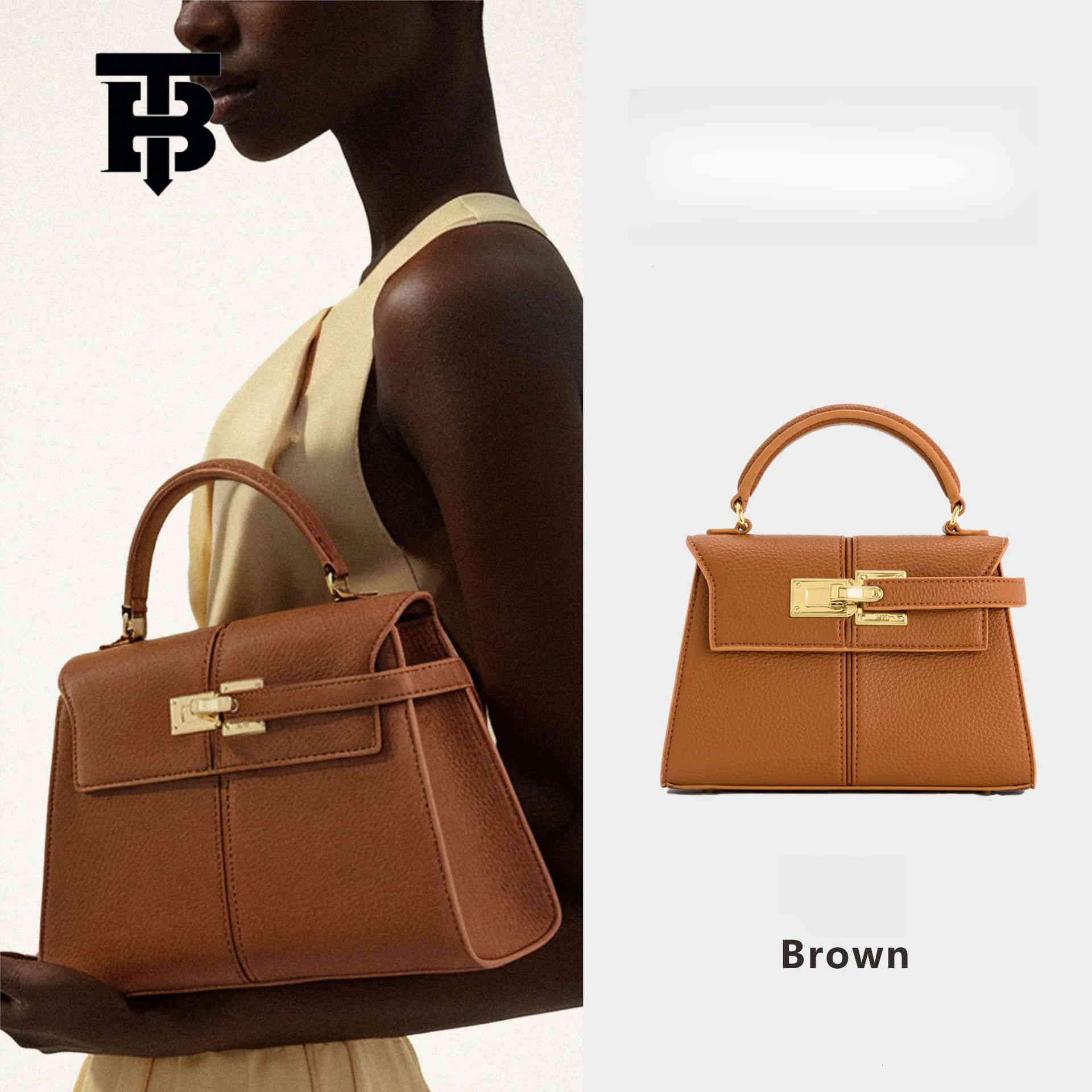 TB BHULAMTE Free Shipping New Designer Bag 2025 High-quality Trapezoidal Bag Lychee Pattern Single Shoulder Crossbody Bag Women's Work Commuting 