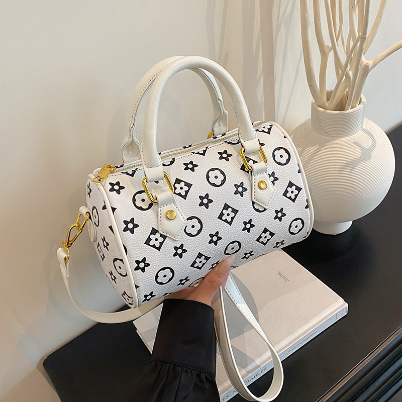 hot free shipping designer bag Summer New Popular Printed Pillow Bag Cross body Stylish Texture Boston Bag for woman