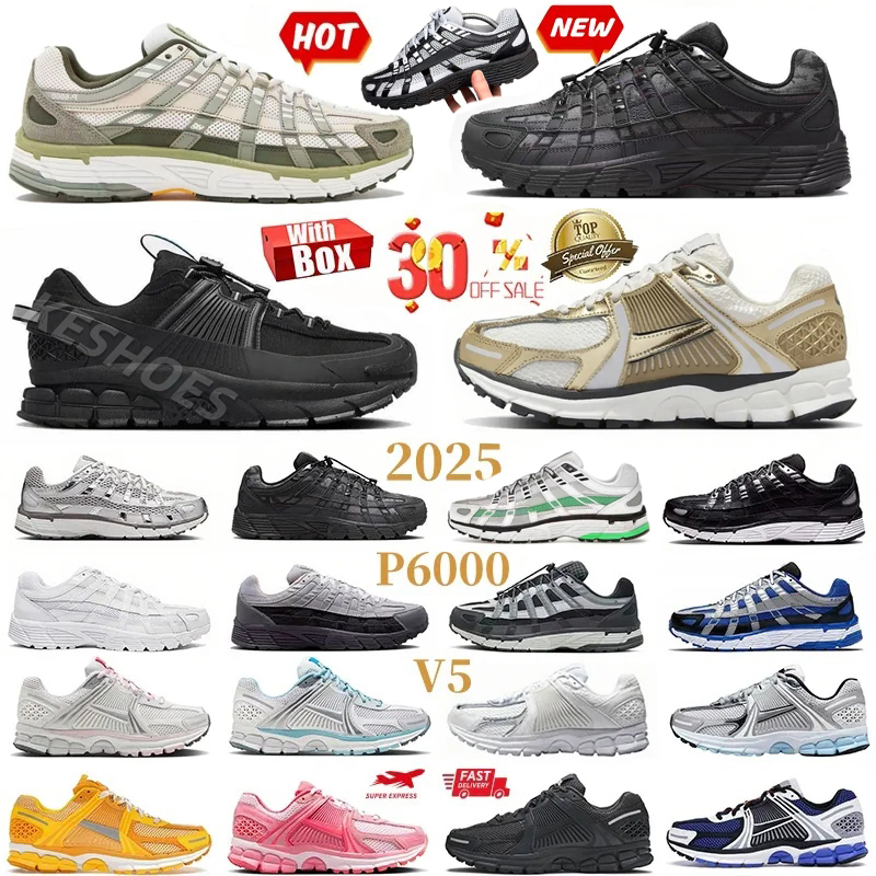 Designer shoes P6000 traine Vomero5 With Box P 6000 V5 Casual Shoes Shadow grey Light Army Cargo Khaki Flat Pewter Anthracite Grey Metallic Sier man Women Trainers 886