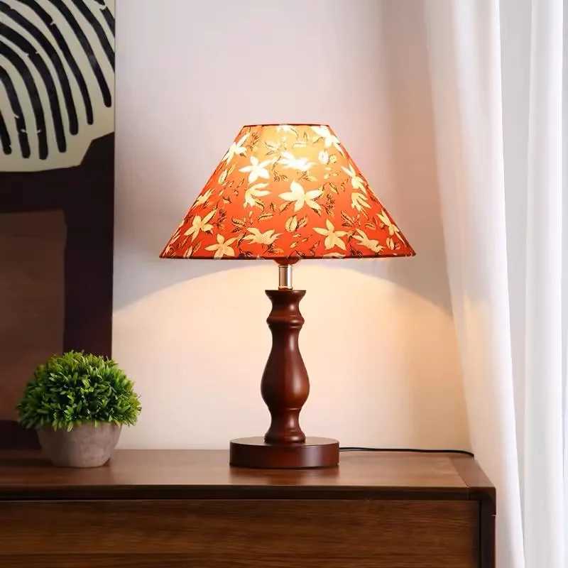 French WabiSabi Bedside Lamp MidCentury Solid Wood Lighting for Zen Study Luxe Hotel Decor C251115