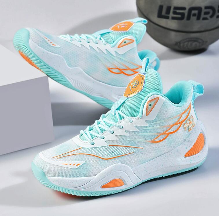 New practical basketball shoes for men, casual sports running shoes for teenagers, primary and secondary school students, cement floor anti slip men&#
