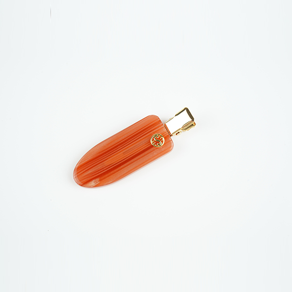 Orange fashionable children's hair clips, eco-friendly acetate hair clips, suitable for women's side clips.