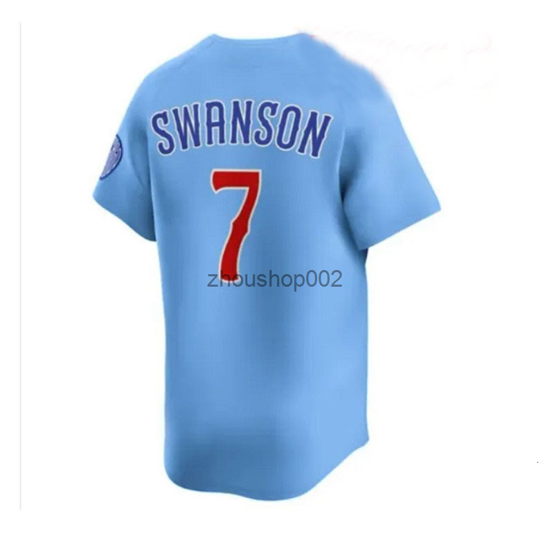Custom 7 Dansby Swanson Jersey 4 CrowArmstrong 24 Cody Bellinger Seiya Suzuki Andrelton Simmons Marcus Stroman Willson Sosa Ian Happ Men Women Youth B